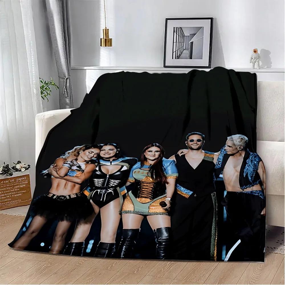 Mexico POP Band RBD Rebelde Printed Blanket Picnic Blankets Warm Blanket Soft and Comfortable Blanket Home Travel Birthday Gift