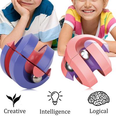 EDC Hand Spinner Anti-stress Delicate Craft Plastic Bead Orbits Top Gyro Finger Spinner for