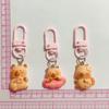 Set of 5/6 Capybara Key Rings Multifuntional Resin Accessory Cartoon Capybara Bag Pendant Suitable for Key and Bag