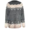 Fashion Women  Long Sleeve Leoaprd Print Patchwork Knitted Warm Sweater