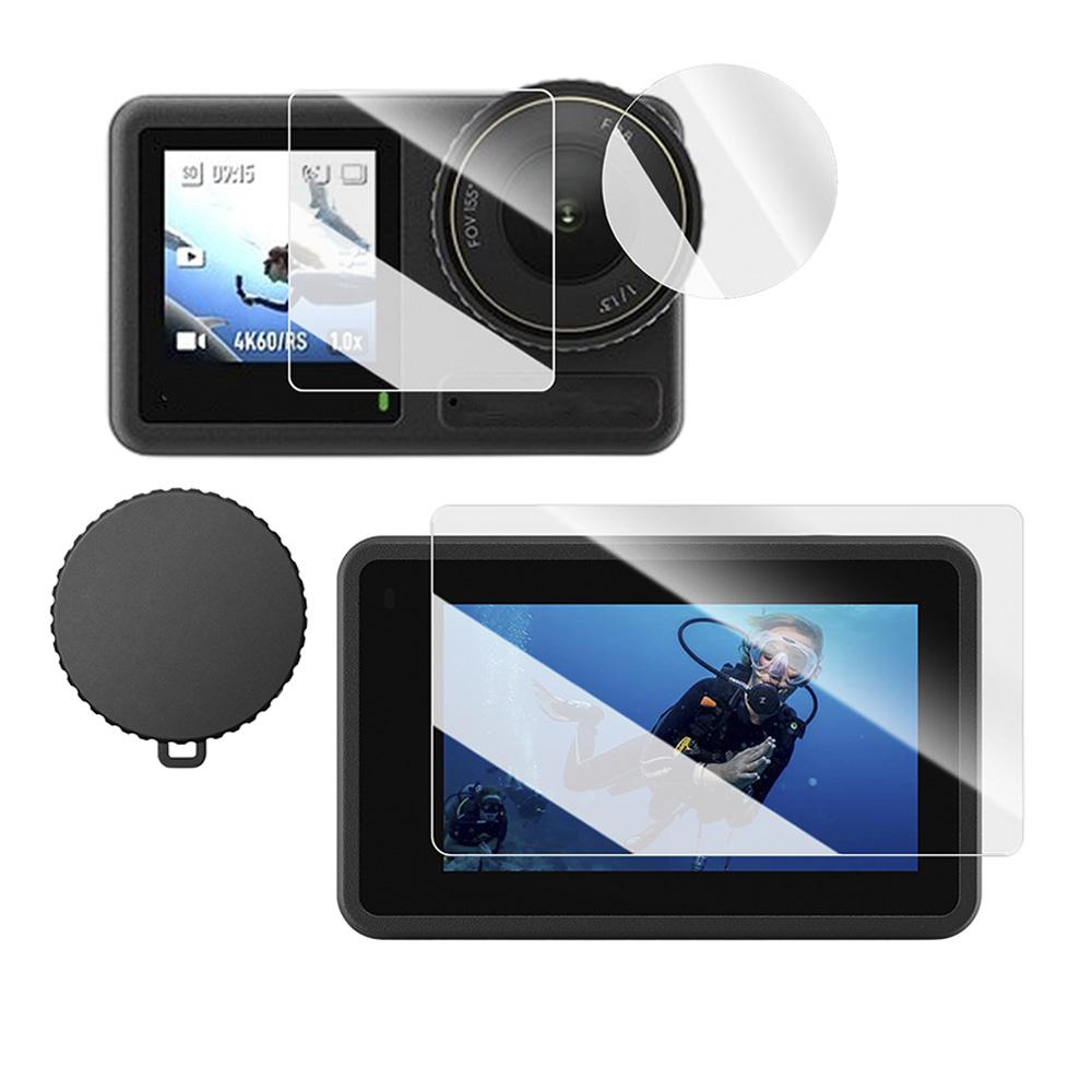 For DJI Osmo Action 6 Lens Protection Cover Cap Tempered Glass Screen Protector Film for DJI Action 5 Pro 4 3 Camera Accessories