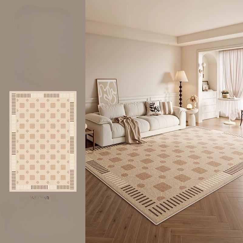 Cream Style Living Room Decoration Anti-slip Carpet Large Size Rugs for Bedroom Thick Washable Lounge Floor Mat Fluffy Soft Rug