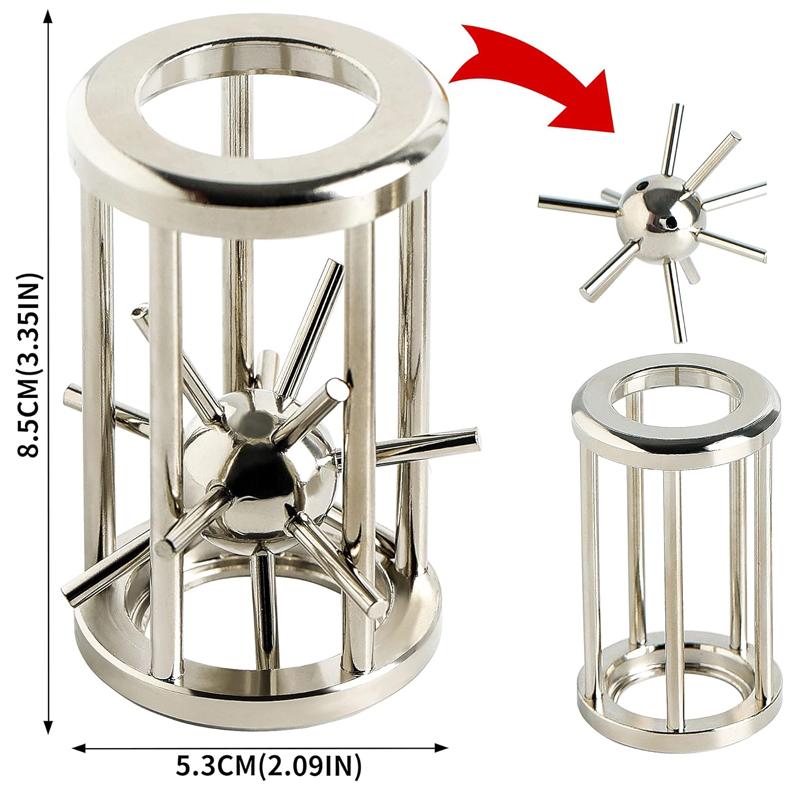 9Pcs Set 3D Metal Unlock Intelligence High Difficulty Level Iq Brainteaser Games For Adults Kids Juegos De Ingenio Y Habilidad