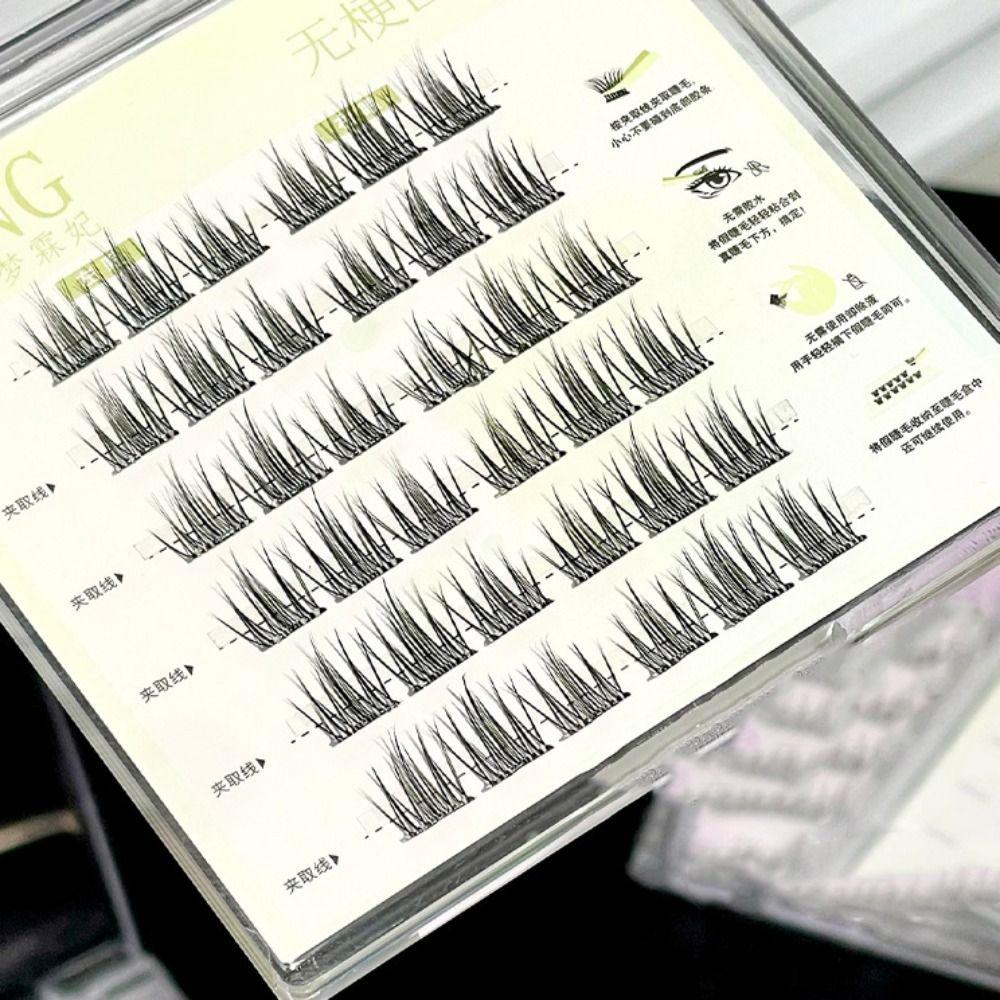 Extension Fake Eyelashes DIY Glue Free False Lashes Fairy False Eyelash Clusters  Grafting Lashes