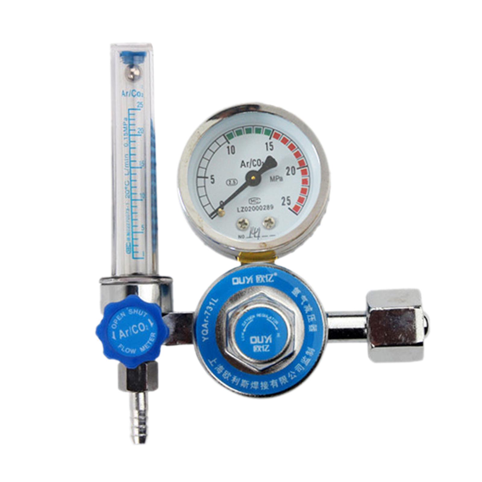 

Industrial Argon / CO2 Mig Tig Meter Gas Regulator Welding Weld Welders Input Thread: G5/8, Output Thread: