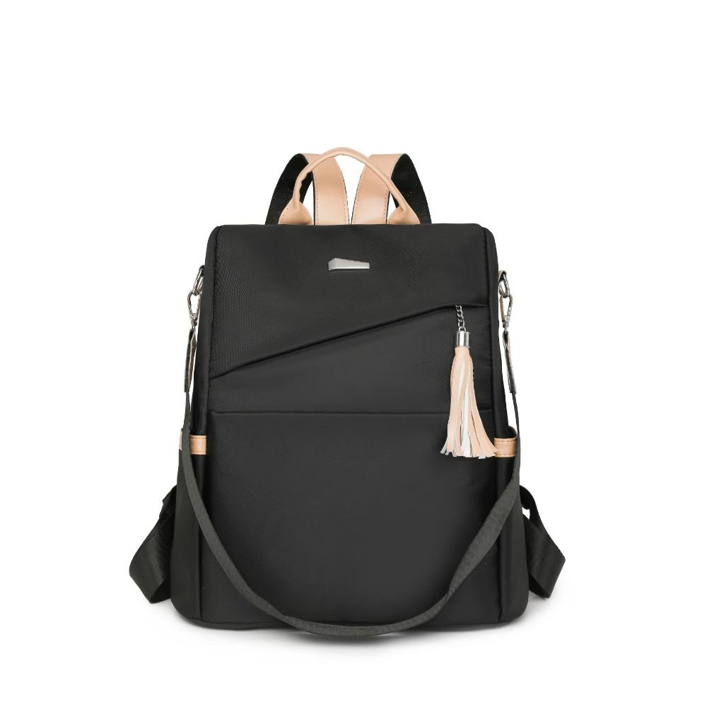 

Новое поступление Женский стильный универсальный нейлоновый рюкзак для отдыха, поездок на работу, минималистичный, многофункциональный, дорожная школьная сумка 15 inches чёрный