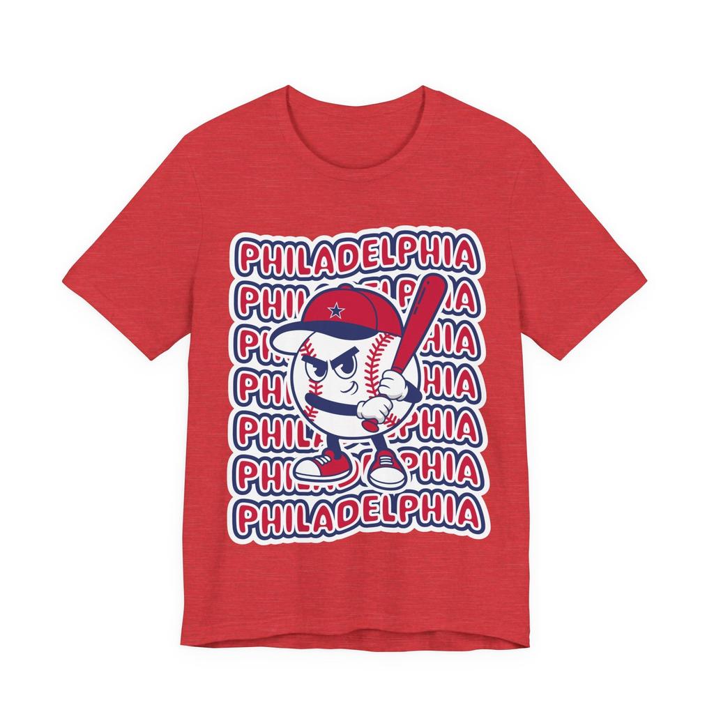 Philadelphia Baseball T-Shirt Trendy Mascot Tee Retro Style