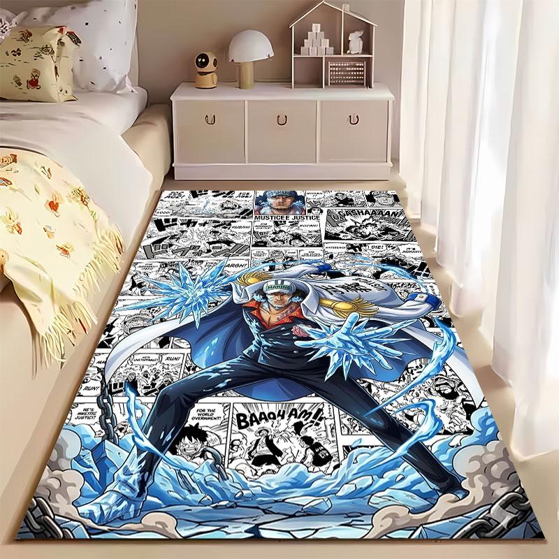 Ice Powers Comic Style Carpet Suitable As a Non-slip Mat for the Living Room or Bedroom Sofa