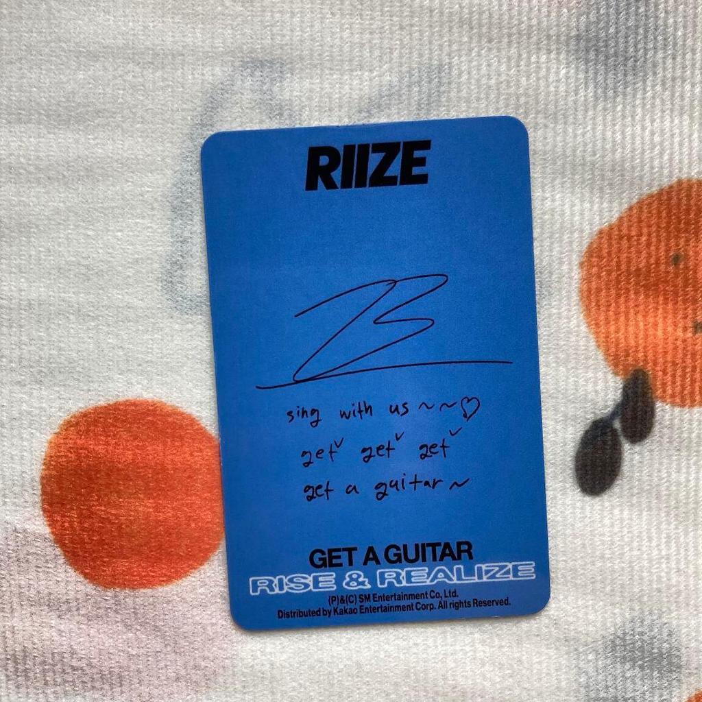 [USED] RIIZE Get a Guitar B&N US Won Bin Trading Card