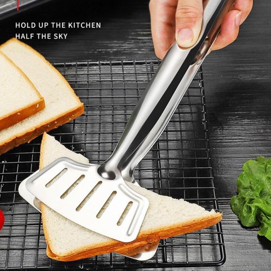 Kitchen Food BBQ Non-stick Tongs Baking Cooking Clamp Bread Steak Clip Tool