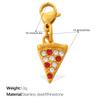 Cute Sweet Wind Pizza Candy Food Series Lobster Buckle Pendant Diy Bracelet Necklace Exquisite Accessories