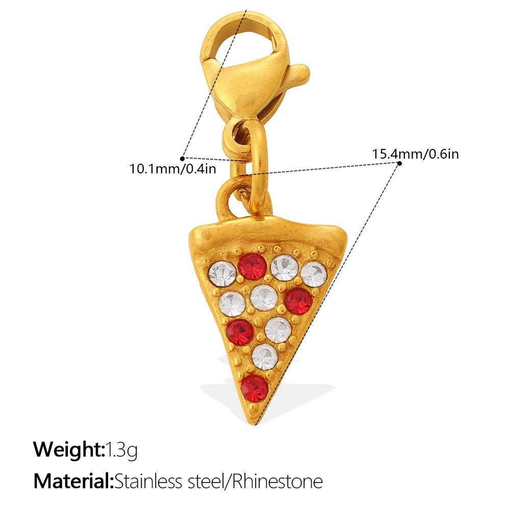 Cute Sweet Wind Pizza Candy Food Series Lobster Buckle Pendant Diy Bracelet Necklace Exquisite Accessories