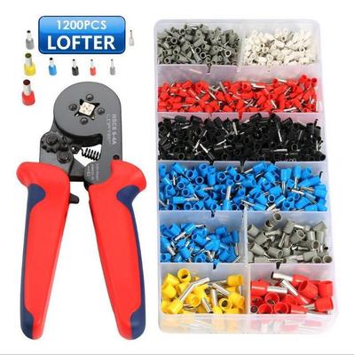 Upgrade: 6-4A European Tube Crimping Pliers Set with 1200 Terminals (0.08-10mm)