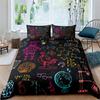 3D Robot Doona Quilt Duvet Cover Pillowcase Set Single Double Queen King Bedding
