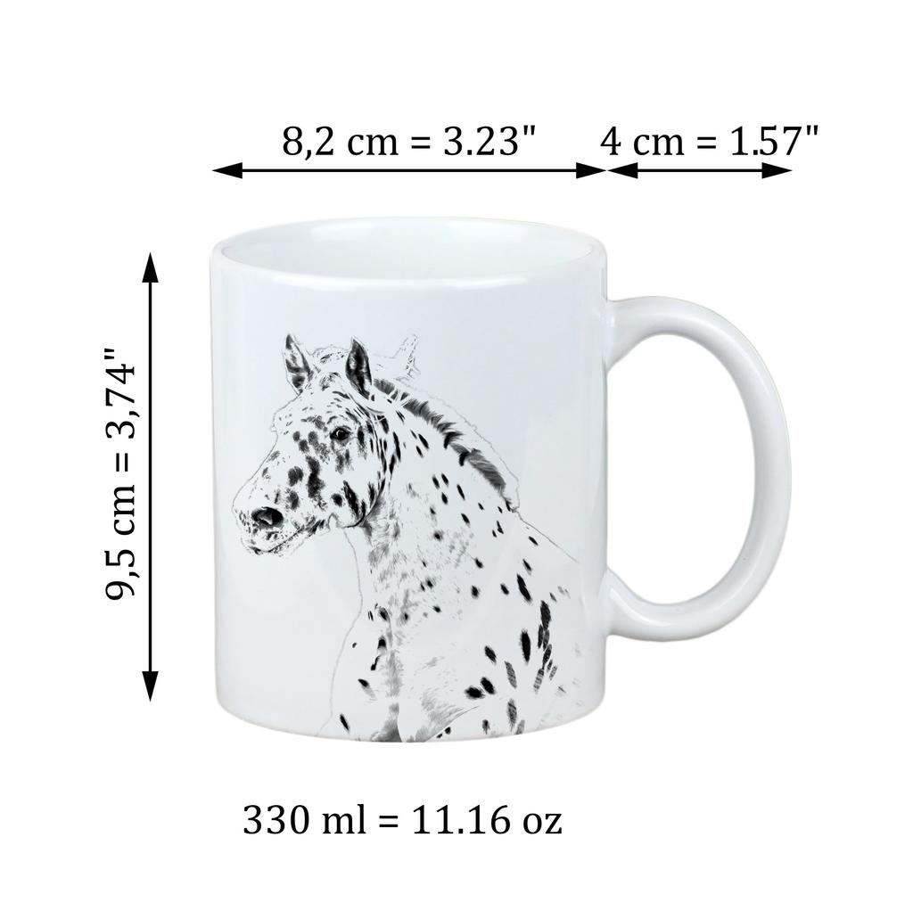 Noriker - cup with a horse, cute cup with graphics, a gift with your photo from the Art-Dog brand