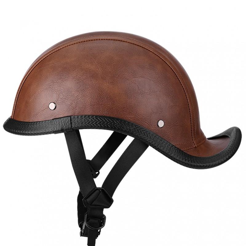 Retro Motorcycle Half Helmet Men Women ABS Lightweight Open Face