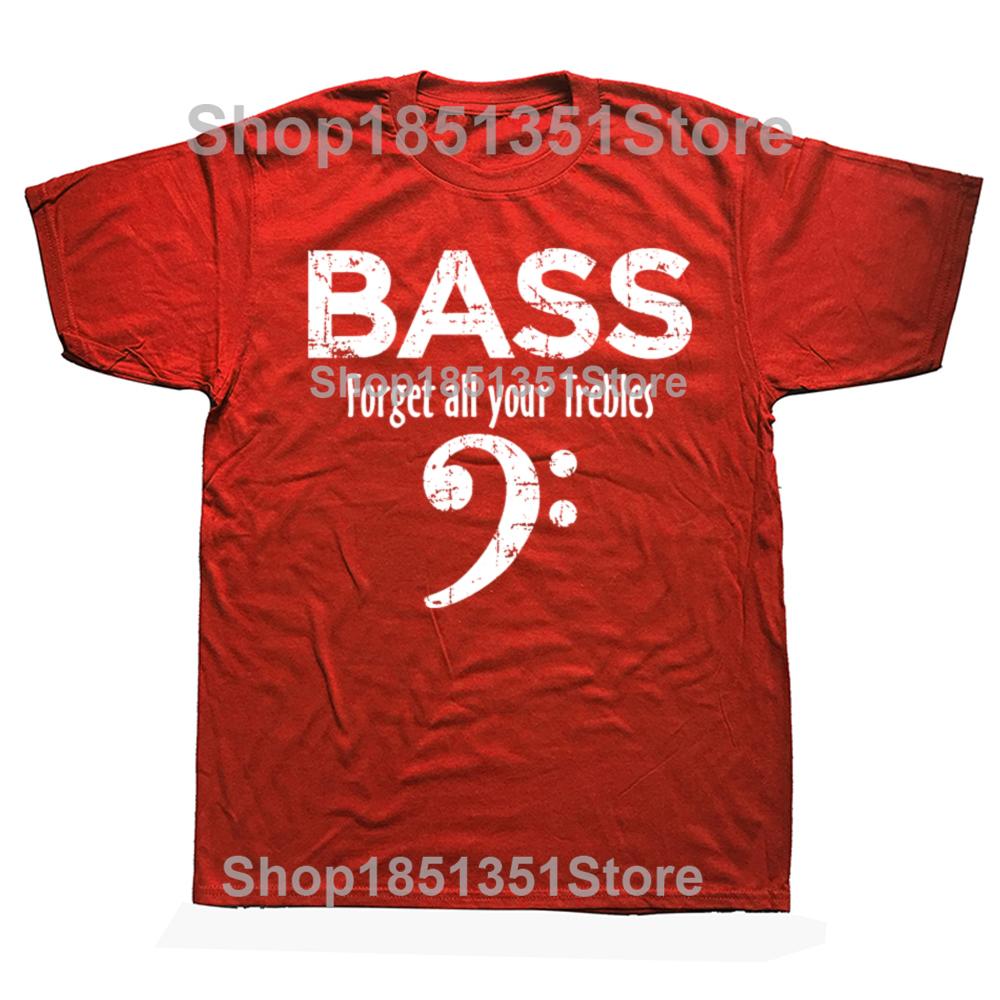 

Funny Bass Clef Forget All Your Trebles Music Notes Tshirts Men Fashion Casual Tshirt 100 Cotton Loose Oversized T Shirt S