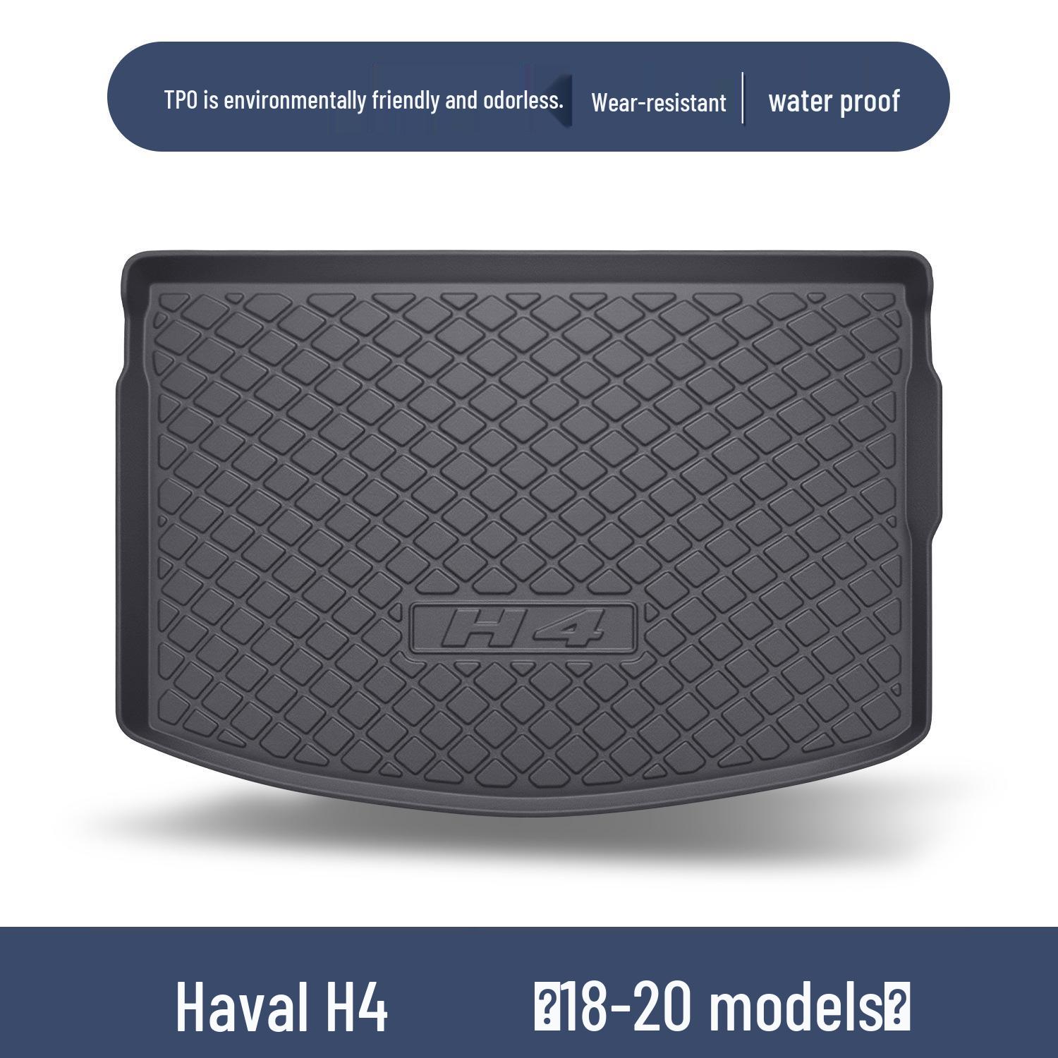 Haval H4 TPE Rear Trunk Mat for Car Interior Modification 100x90 cm