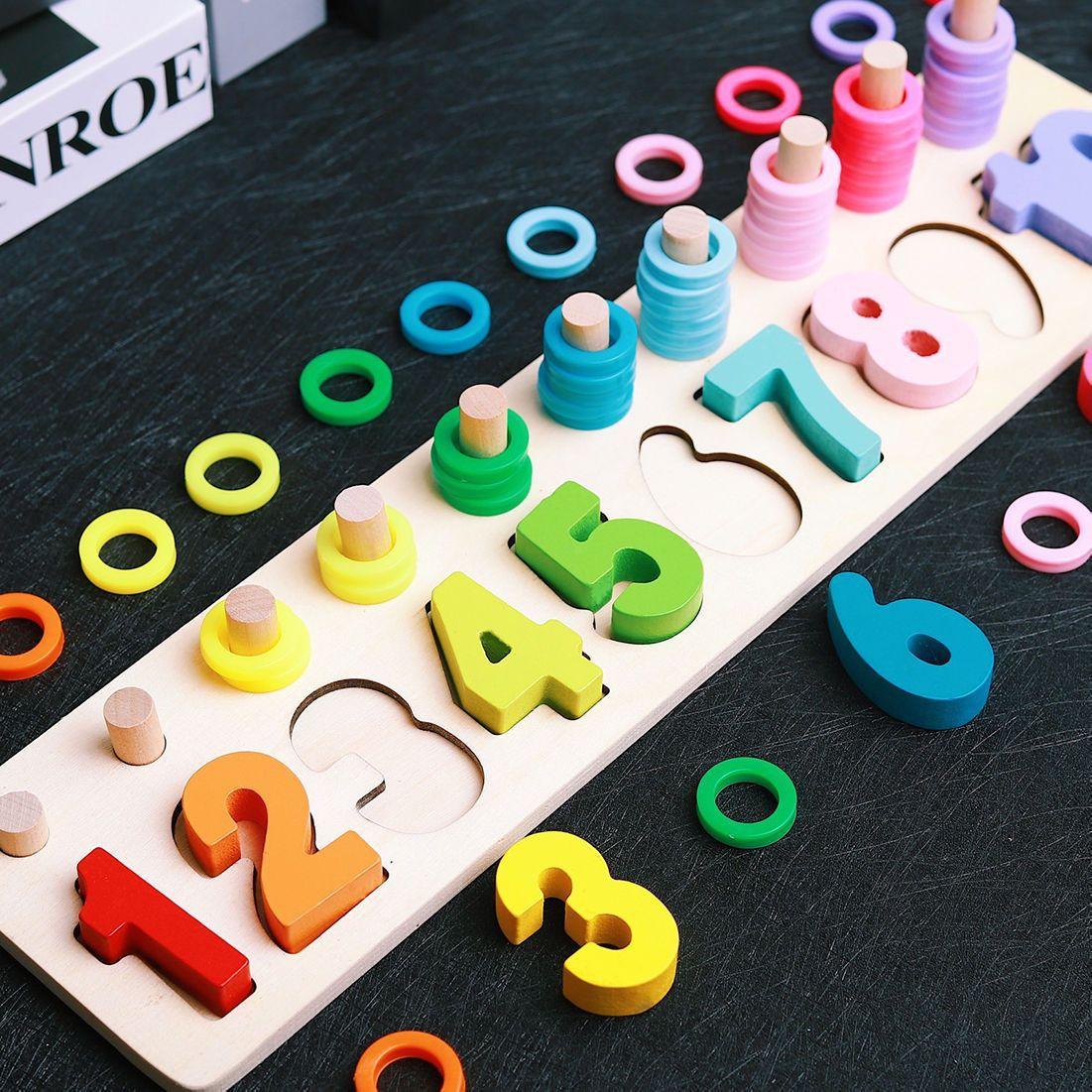 

Non-Toxic Wooden Toys Preschool Children Fire Truck Board Math Fishing Games Early Toys For Kids Xmas Gifts Toy