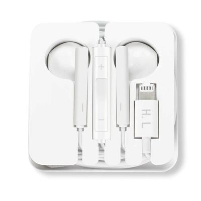 Kit Fußgänger + Kopfhörer + Mikrofon weiß Klinke Lightning für Smartphone und Tablet