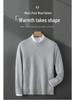 Men's Diamond Jacquard Pure Wool Pullover - Thick, Soft, and Smooth Round Neck Sweater for Autumn/Winter 2025.