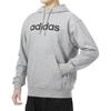 Adidas Solid Color Hoodie Casual Long Sleeve Sweatshirt Men Tops Grey JF3321