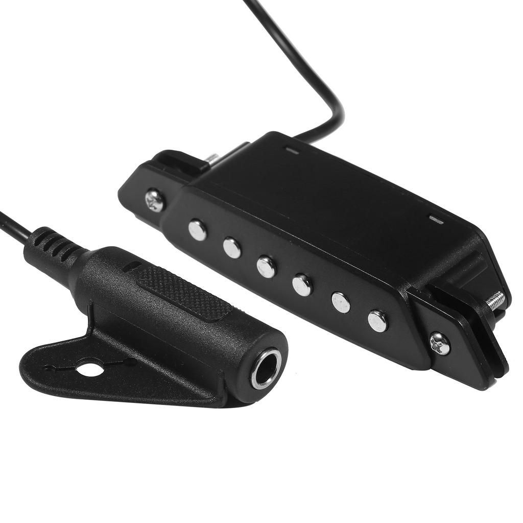 Acoustic Guitar Magnetic Pickup Passive Magnetic Soundhole Coil Pick Up 6.35mm Jack with Cross Screwdriver No Battery