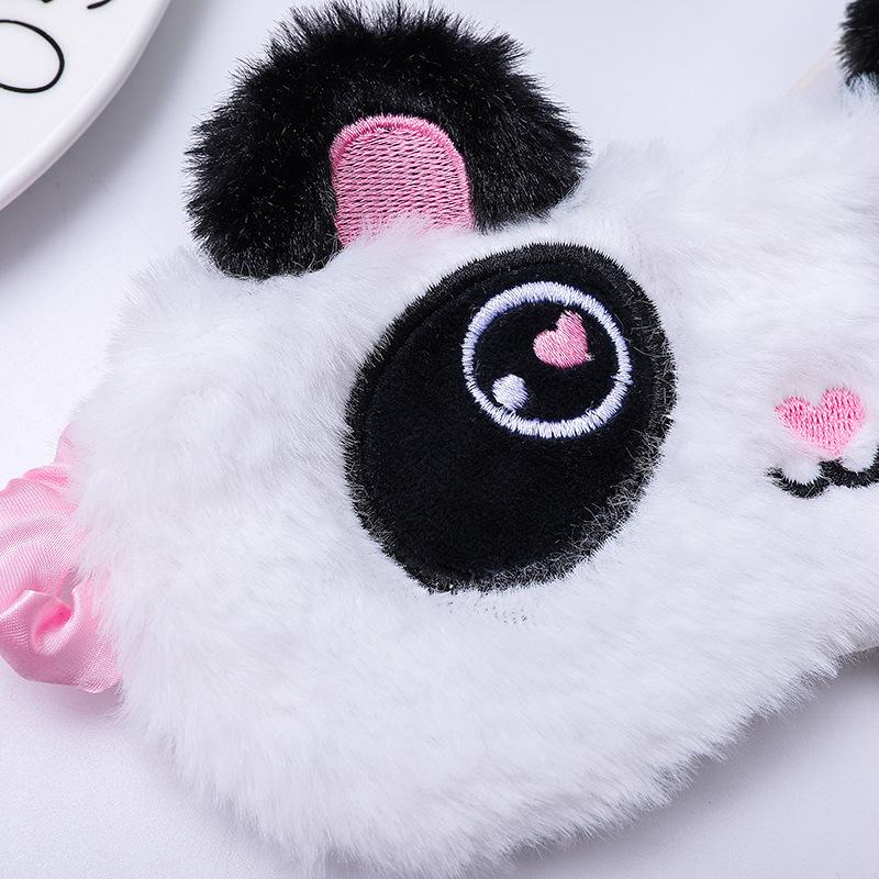Cartoon Unicorn Sleep Mask Soft Plush Funny Animal Eye Masks Eyeshade Sleeping Mask for Girls and Adults Travel Eye Cover