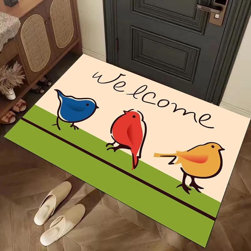 Retro Creativity Ins Trend Carpet Rugs for Living Room Decor Bedroom Bedside Rug Lounge Area Nonslip Floor Mat  Entrance Doormat