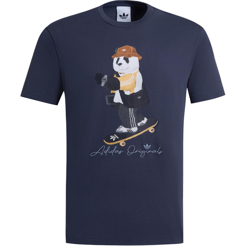 Adidas Originals X Deng Zhuoyue Collaboration SS25 Comfortable Casual Pullover Short Sleeve T-Shirt Unisex T-Shirts IB7069