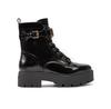 Vaires FLTSOM PAT10 Black Ankle Boots