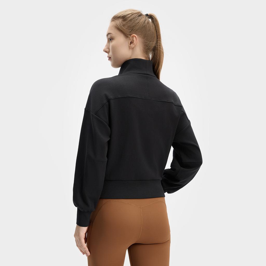 New FILA Fitness Series Sweatshirt Women's Pitch Black A11W441210FBK
