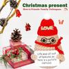 Crochet Positive Potato Mini Pocket Hug Dolls Handmade Plush Knitted Xmas Potatoes Doll With Glasses Christmas Desktop Decor