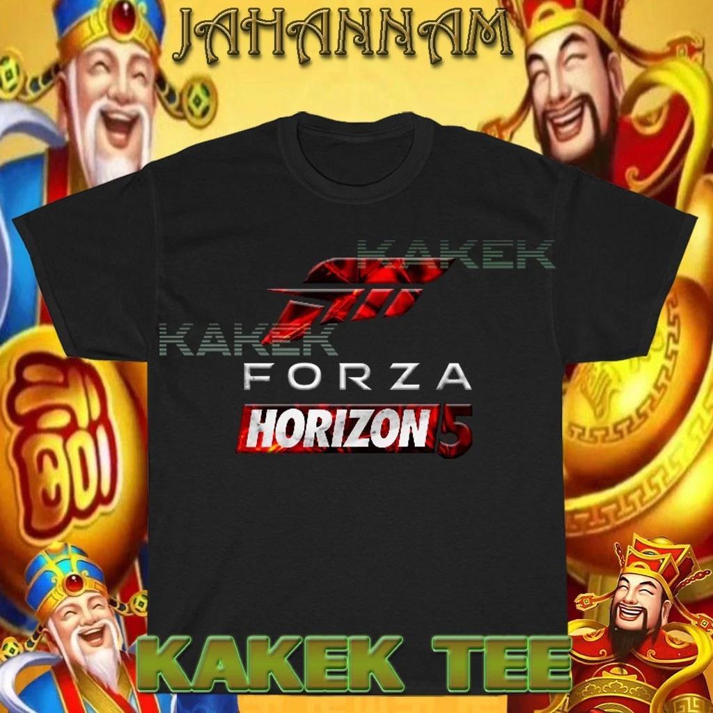 

Новая Футболка Forza Horizon 5 Логотип Американская Футболка Смешная Размер от S до 5XL 4XL