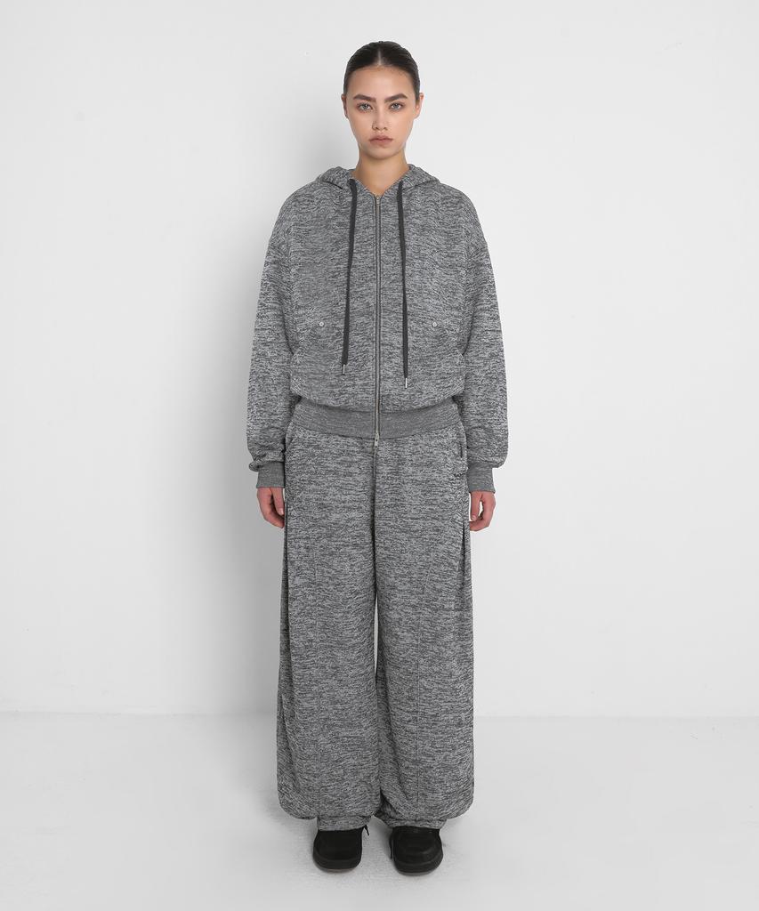 Saendeulig Brushed Bokashi Sweatpants_Melange Gray