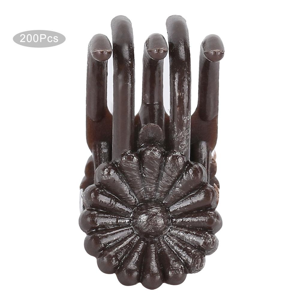 

200Pcs Flower Shaped Plant Clip Orchid Stems Fixing Support Clips Garden Tool AccessoriesGreen коричневый