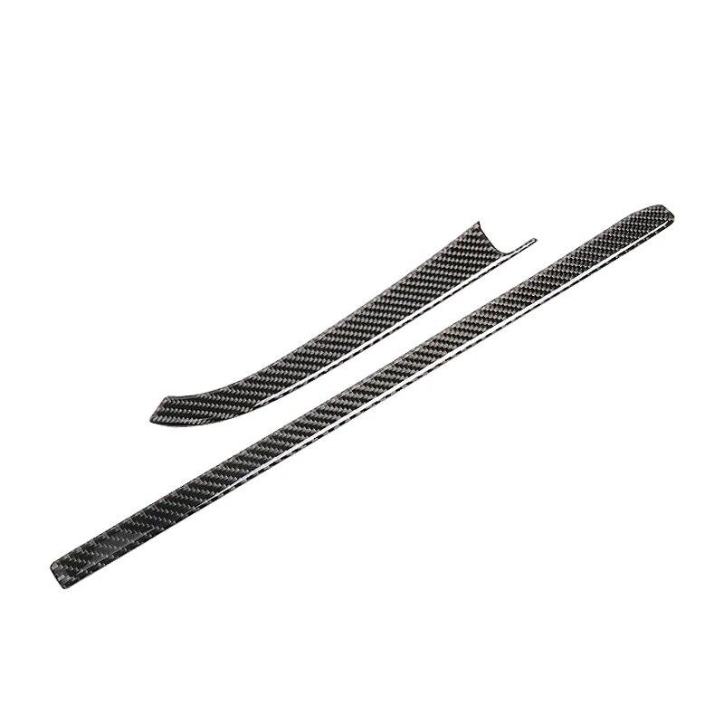 Fibră de carbon Auto Center Control Co-pilot Panel Trim Strip Cover Sticker Interior pentru BMW F30 F34 F36 2013-2018 Accesorii auto