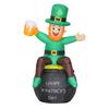 Automatic Inflating Patricks Decoration With Polyester And Illuminated Effect For Night Display