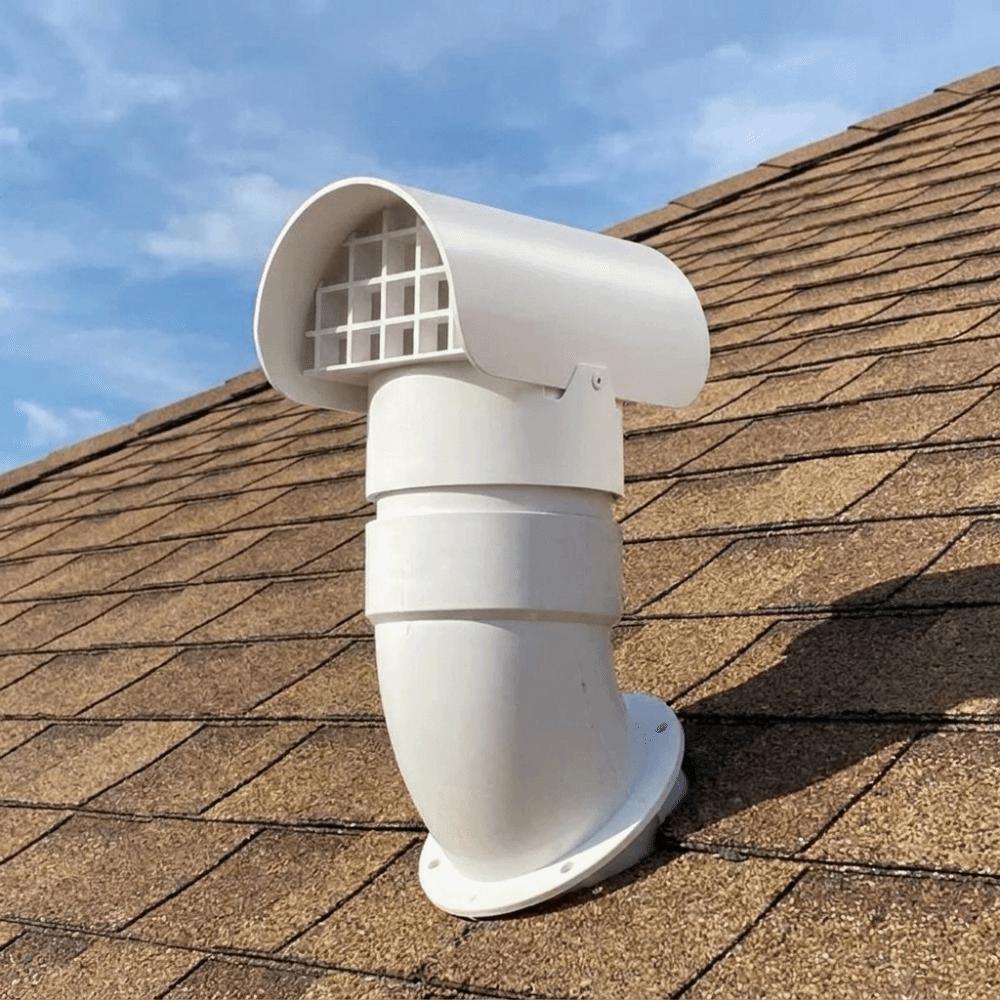 Fine Filter Screen Radon Exhaust Vent Cover Weatherproof Vent Hood  Air Exhaust Circulation