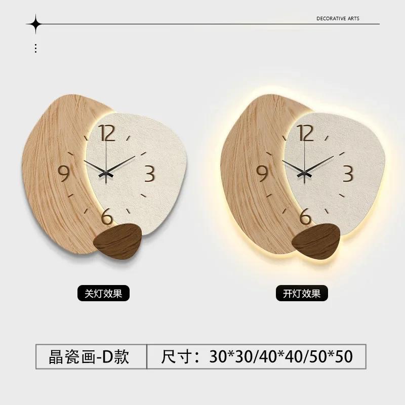 Wohnzimmer Uhr Wanduhr High-end Atmosphärische Uhr Hängen Wand Heißer Verkauf Maschinen Mode Creme Wind Kreative
