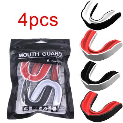 4PCS Fighting Training Mouth Guard Boxing Gum Shield Sports Mouthguard Football Wrestling Boxing Teeth Protection Tooth Guard
