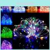 LED-Kupfer-Lichterkette mit Fernbedienung, 8 Modi, für Weihnachts-Heimdekoration