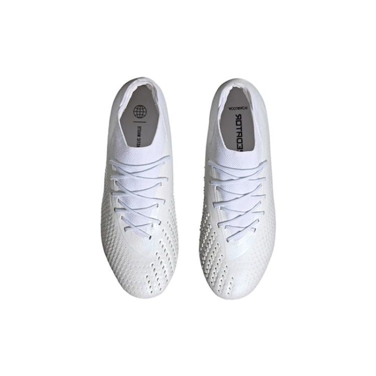 Adidas Predator Accuracy.1 Professional Comfortable Stable Durable FG Soccer Shoes Unisex Soccer Shoes White GW4570