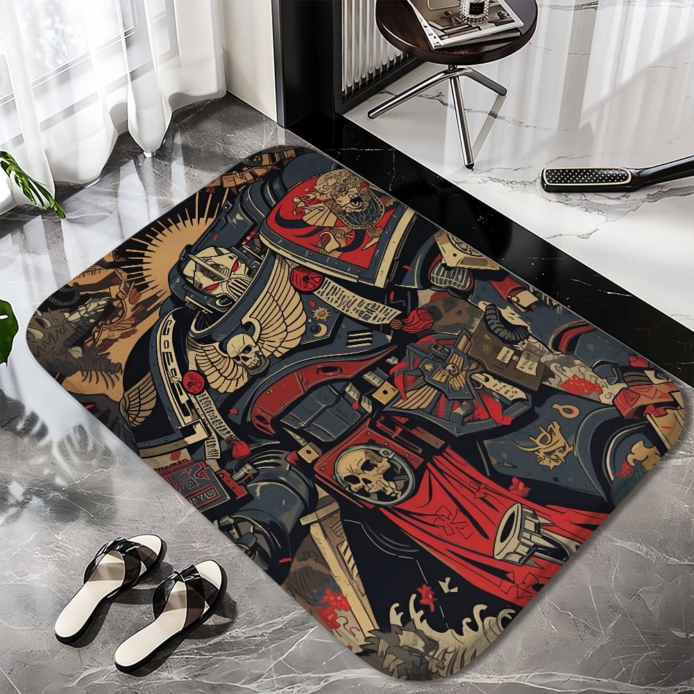 Warhammer 40K Space Marine Floor Mat Printed Large Carpets Room And Bedroom Carpets Bathroom Anti Slip Door Mats Small Carpets