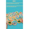 Children Wooden Toy Memory Find The Same Dinosaur Matching Jigsaw Puzzle Game Montessori Baby Educational Toys Gifts for Kids
