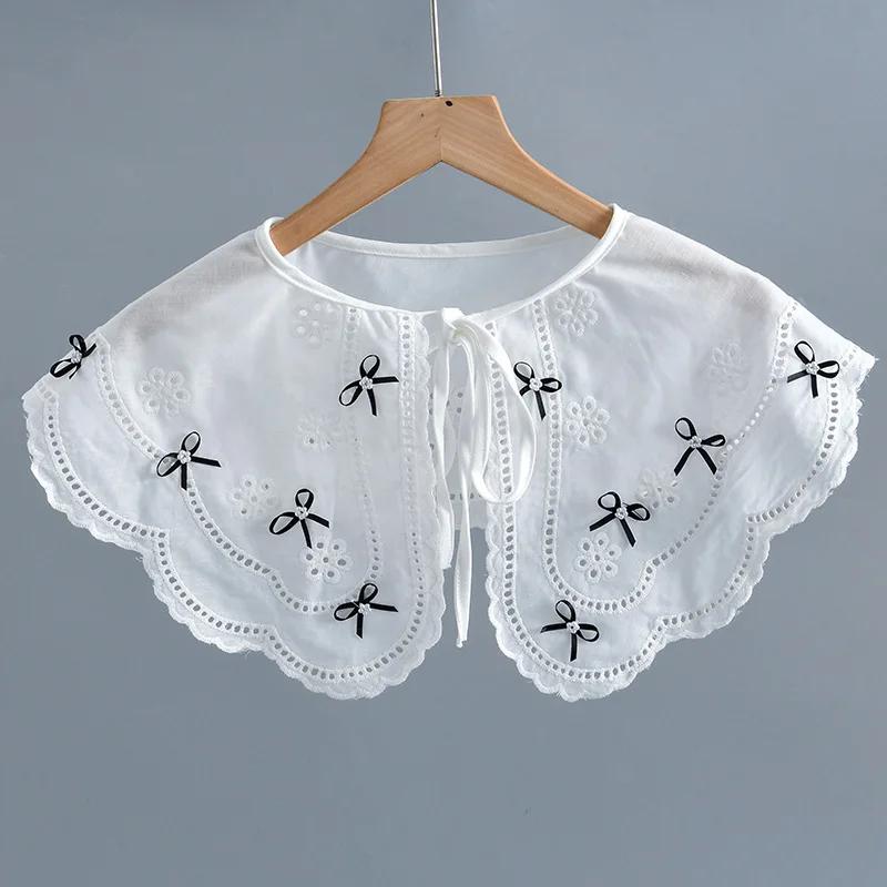 

Женская рубашка с ложным воротником, накидки на плечи, шаль, повседневное летнее платье, накидка, свитер, рубашка с лацканами, съемный воротник, ложный воротник