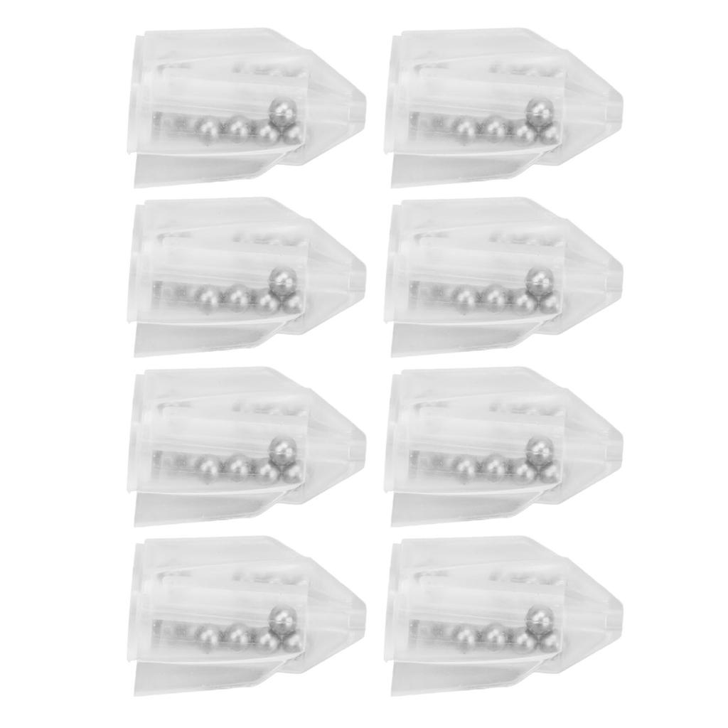 20 Buc Rattle Momeală Pescuit Rattle Tub Insert Momeală Pescuit Greutate Momeală cu Margele cu Inel