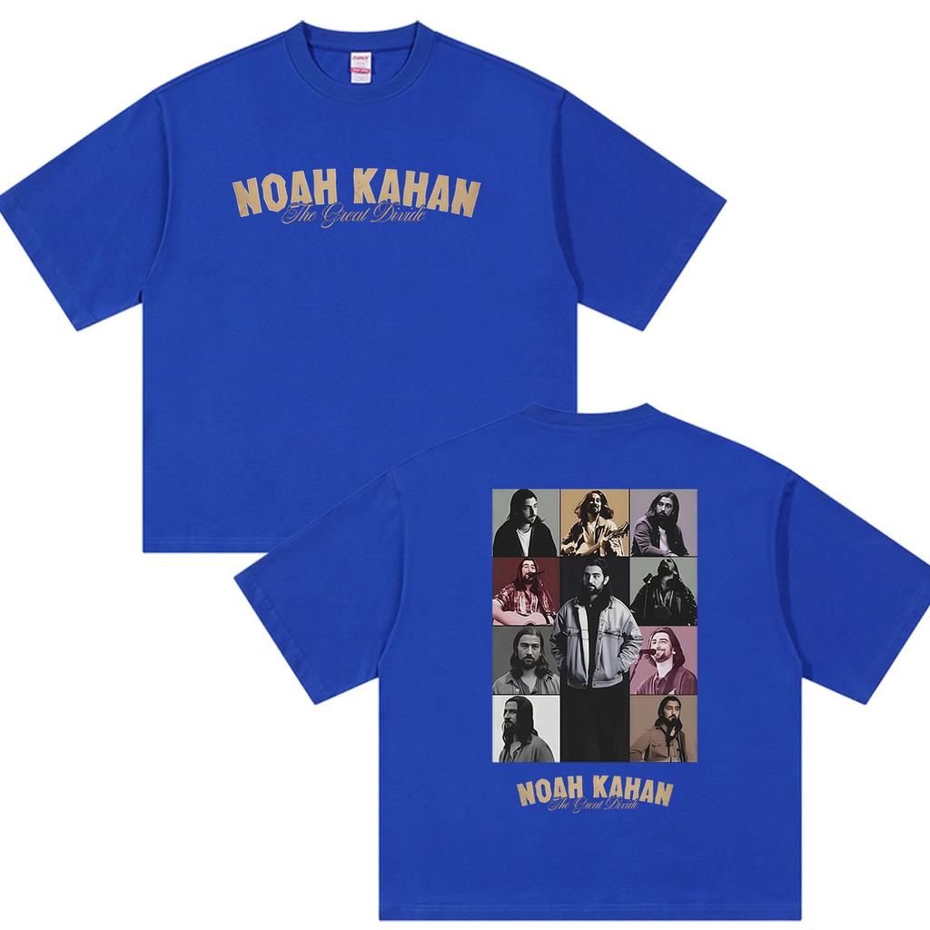 Noah Kahan The Great Divide Tour 2026 Graphic T Shirt Unisexs Vintage Hip Hop Short Sleeve Tshirts 100 Cotton Tshirt Streetwear