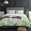 Summer Flowers Daisies Watercolor Green 3pcs Bedding Set For Double Bed Home Textile Duvet Cover Quilt Cover Pillowcase