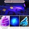 LED UV Light for Drying Gel Nail Polish Clip-On Flexible Desk Mini USB Nail Lamp Portable DIY Nail Dryer Manicure Salon Tools